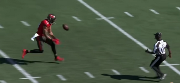 Mike Evans DROPS WIDE OPEN PASS