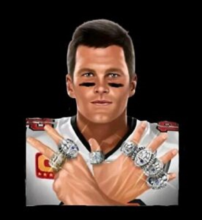 Tom Brady 7-Super Bowl Rings